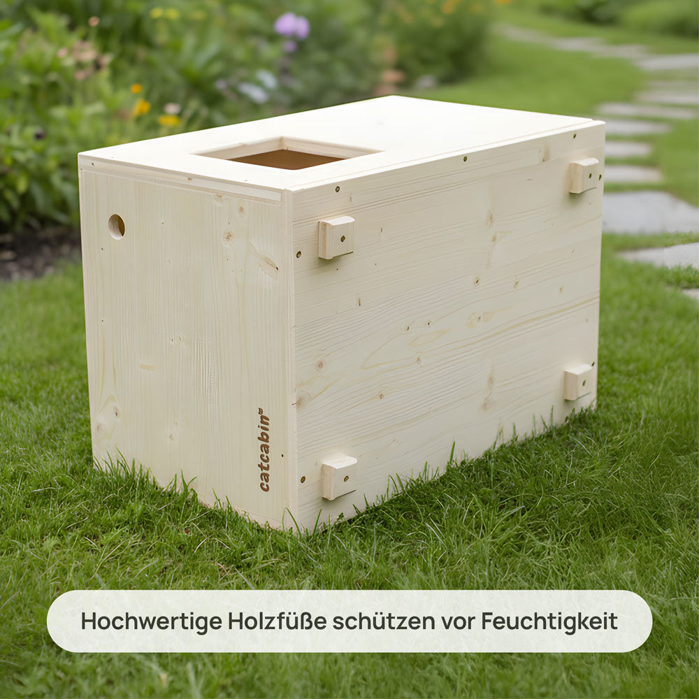 Isoliertes Katzenhaus outdoor wetterfest, Made in Germany für draußen mit Isolierung, winterfest