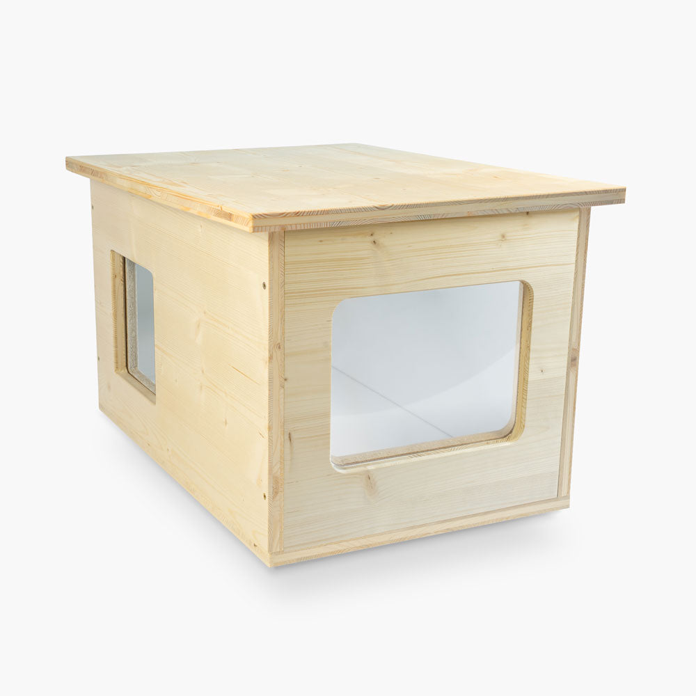Isoliertes Katzenhaus outdoor wetterfest, Made in Germany für draußen mit Isolierung, winterfest