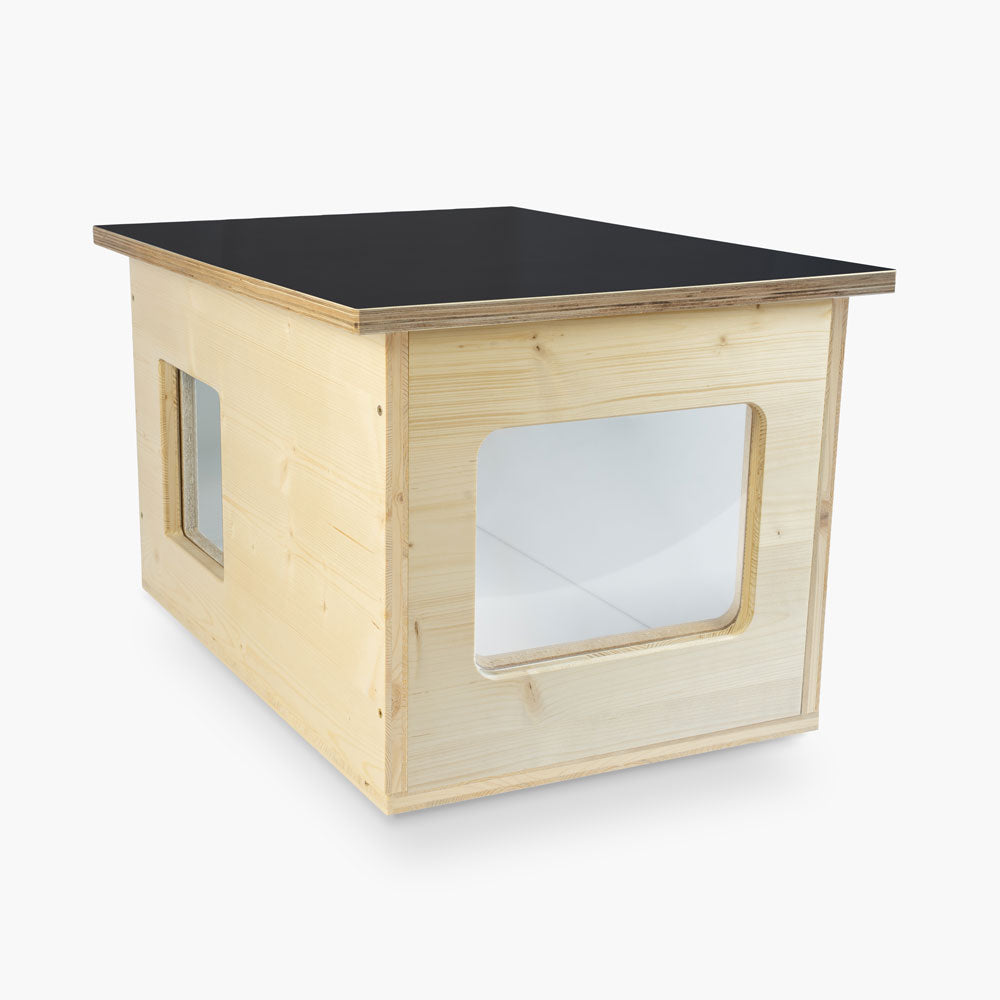 Isoliertes Katzenhaus outdoor wetterfest, Made in Germany für draußen mit Isolierung, winterfest