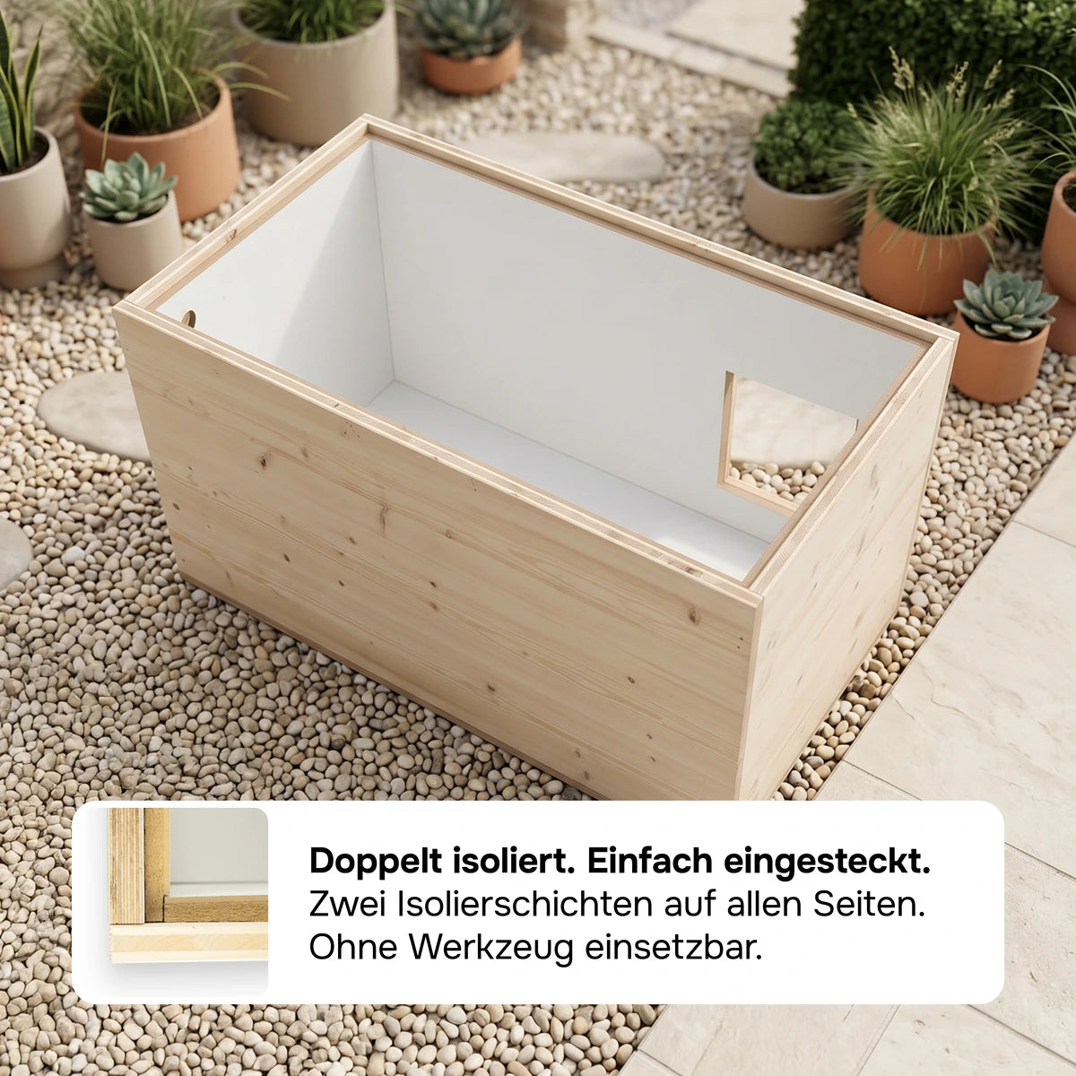 XXL Katzenhaus outdoor wetterfest mit Isolierung für große Katzen, Made in Germany