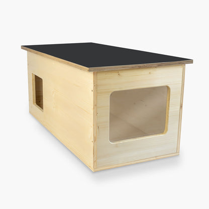 XXL Katzenhaus outdoor wetterfest mit Isolierung für große Katzen, Made in Germany