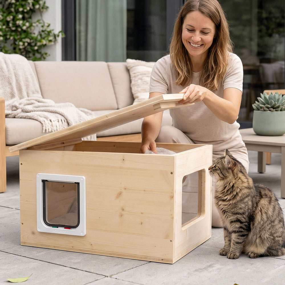 Deine Katze liebt es draußen. Jetzt liebt sie es noch mehr.